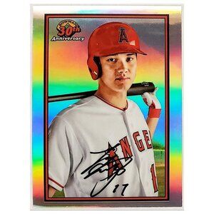 SHOHEI OHTANI REFRACTOR "1989" RETRO 2019 BOWMAN CHROME #B30-SO ANGELS, DODGERS